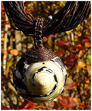 Lederkette mit Schnecke